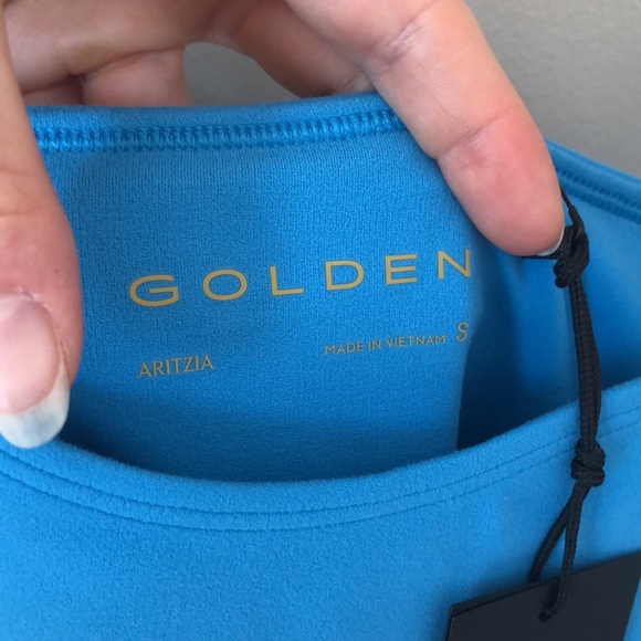 Aritiza’s Golden BUTTER Toss Sweetheart Sports Dress - size S, - Splash 💦 Blue - Picture 5 of 6